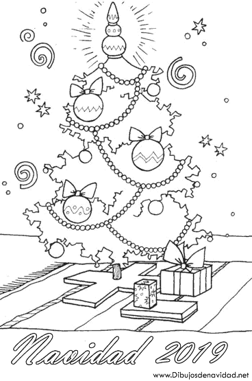 Dibujos Arboles de Navidad 2019