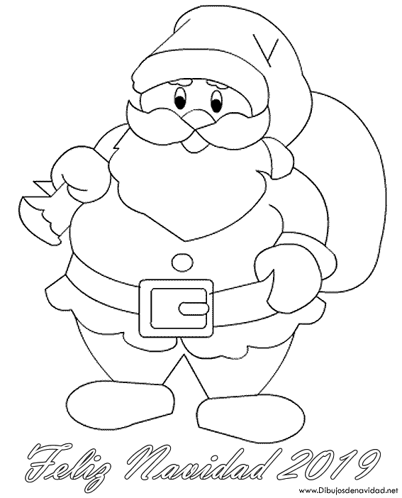 Dibujos de Navidad 2019 Papá Noel