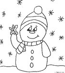 Dibujos de Navidad Mueco de nieve