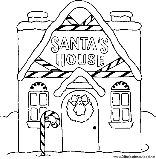 Dibujos Casa Papá Noel