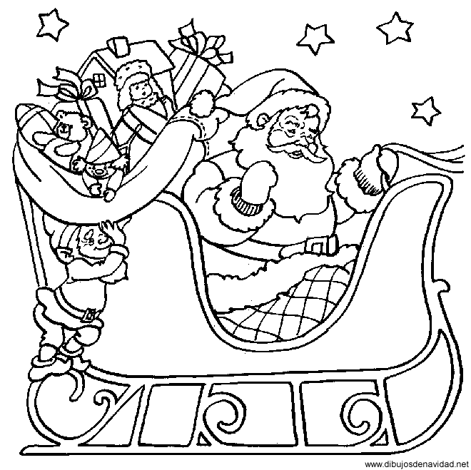 Papa Noel dibujo