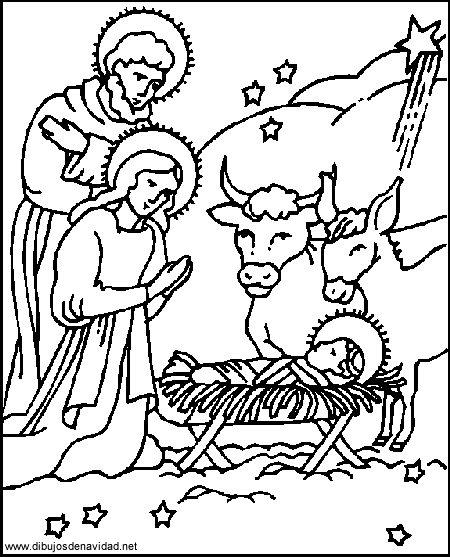 Dibujos De Navidad Dibujos Nascimento Jesus Para Colorear