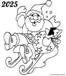 Pap� Noel 2025 colorear